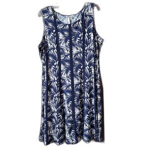 Tropical Style Sleeveless Shift Dress Size XL